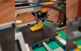 用乐高积木组装3D打印机：还真能工作打印！ 