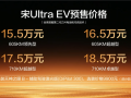 续航710公里！比亚迪全新B级纯电SUV宋Ultra EV预售：15.5万起 ！