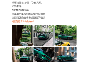 莲花跑车上线专属绿色车漆：如有雷同 绝非巧合 ！