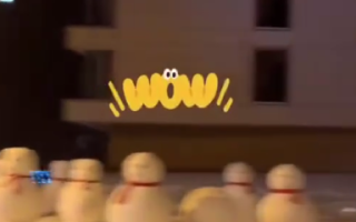 东北大街上惊现“雪人军团” ！​网友：东北人有自己的兵马俑 ！