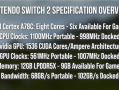 Switch 2完整频率确认！主机模式下CPU 998MHz、GPU 1007MHz ！