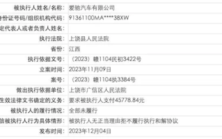 4.5万元拿不出 爱驰汽车被列为失信被执行人 !