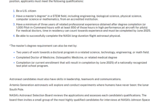 美国招募新一轮宇航员：年薪109万元 有机会去火星、月球 ！