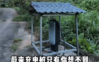 蔚来车主在山沟里安了一根充电桩 免费共享！网友：真新时代赛博土地庙 !