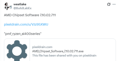AMD锐龙AI 400系列APU曝光！现身未发布驱动程序 ！