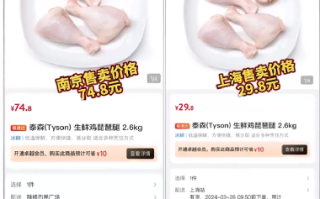 网友称山姆同款鸡腿南京卖74元上海卖29元：地区差异明显 ！