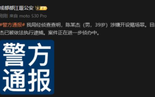 斗鱼CEO陈少杰涉嫌开设赌场罪被捕：案件正在进一步侦办中 ！