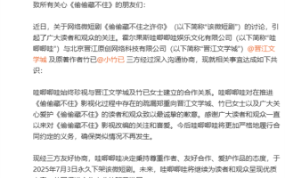 哇唧唧哇致歉！永久下架微短剧《偷偷藏不住之许你》 ！