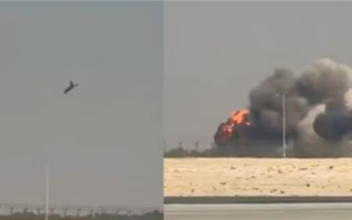 印度国产“光辉”战机迪拜飞行表演中坠毁：飞行员遇难 !