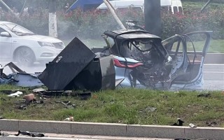 蔚来ES8撞柱解体后起火 官方再回应：车速168.8km/h为直接原因 ！
