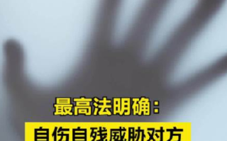 法院明确用自伤自残威胁属于精神暴力，而精神暴力也属于家庭暴力 ！