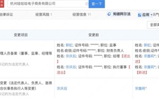 女承父业！宗馥莉接替宗庆后担任娃哈哈电商执行董事、法定代表人：已在上百家企业任职 ！