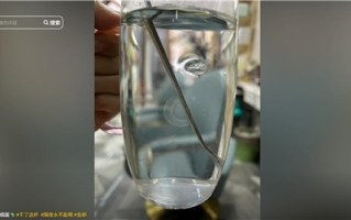 女生发现隔夜水中有漂浮物 网友：“隔夜水最好不要喝”具象化了 !
