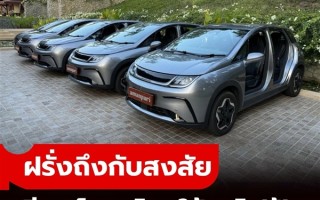 泰国一度假村购买一批比亚迪海豚：拆掉车门开 !