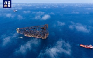 亚洲第一深水导管架！我国“海基二号”今天上午下水：刷新多项记录 ！