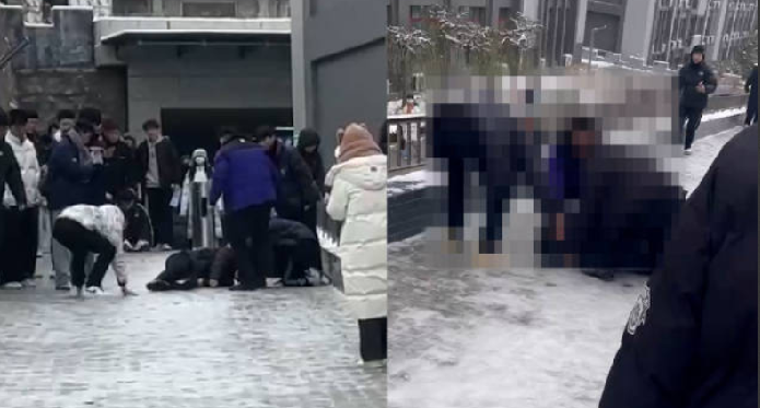 男生倒地不断抽搐被传身亡 校方辟谣：网传消息系谣言，学生没事，已经出院回家了！-第1张图片