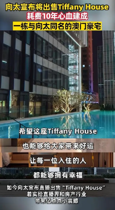 向太将出售耗时十年建成的豪宅：出售的原因和预期价格并未详细透露 ！-第1张图片
